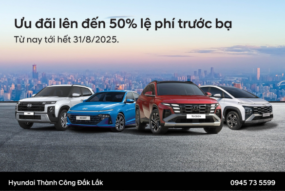CHƯƠNG TRÌNH ƯU ĐÃI LÊN ĐẾN 50% LỆ PHÍ TRƯỚC BẠ